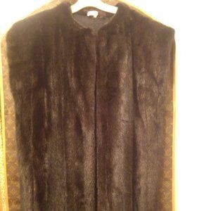 NWT Genuine Mink Black/Brown Fur Ladies Vest